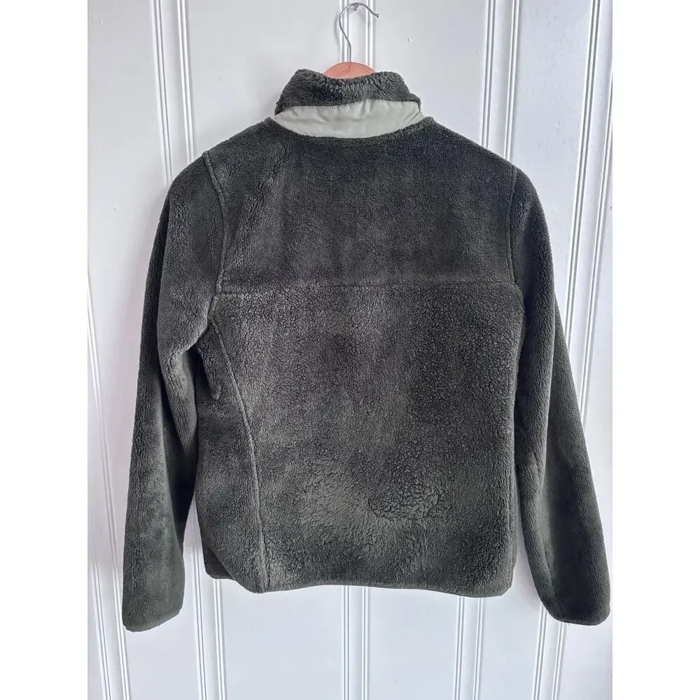 L.L Bean Quarter Snap Button Up Fleece Sweater Logo Women's XS Gorpcore Normcore